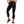 Load image into Gallery viewer, Hura Good Women&#39;s Black Leggings Logo White
