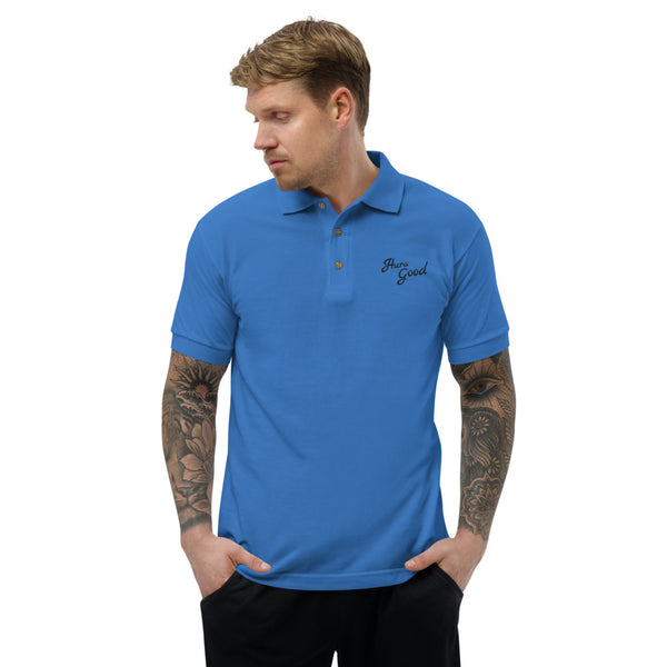 Hura Good Embroidered Logo Polo Shirt