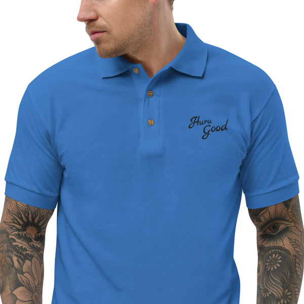 Hura Good Embroidered Logo Polo Shirt