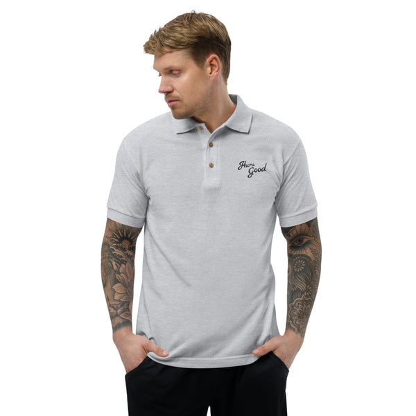 Hura Good Embroidered Logo Polo Shirt