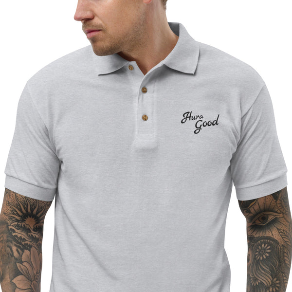 Hura Good Embroidered Logo Polo Shirt