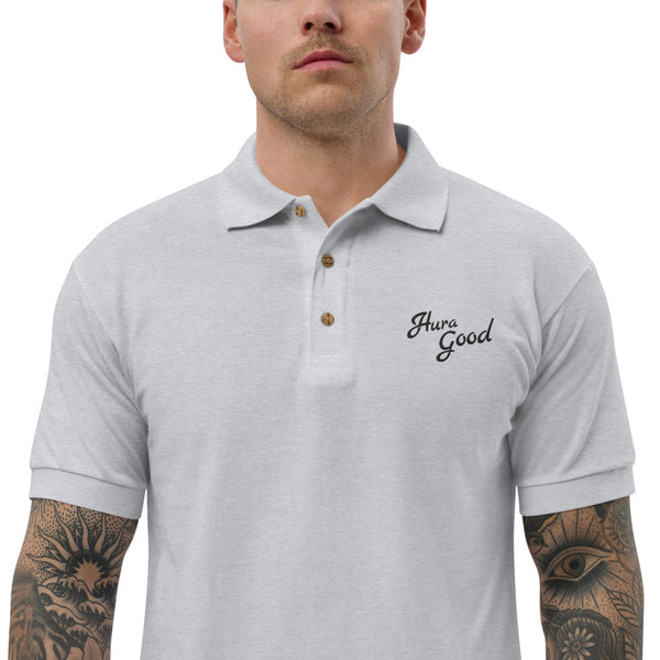 Hura Good Embroidered Logo Polo Shirt