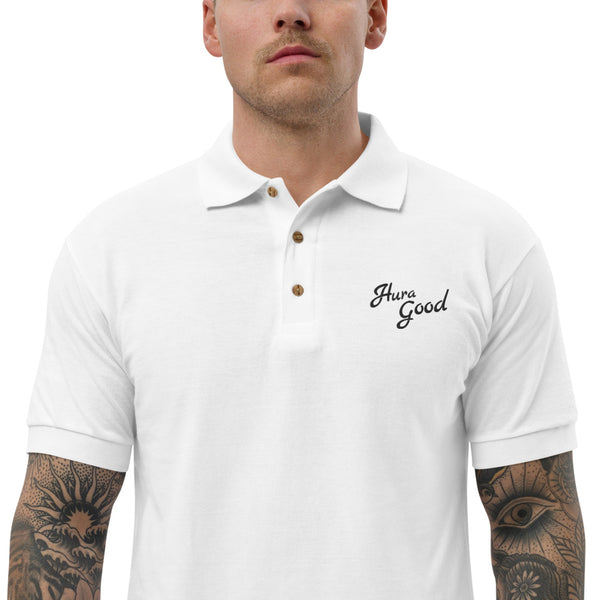 Hura Good Embroidered Logo Polo Shirt