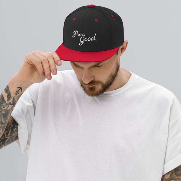 Hura Good Unisex Flat Cap Hat Logo