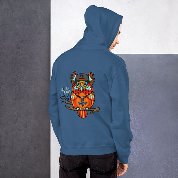 Hura Good Unisex Owl Hoot Hoodie