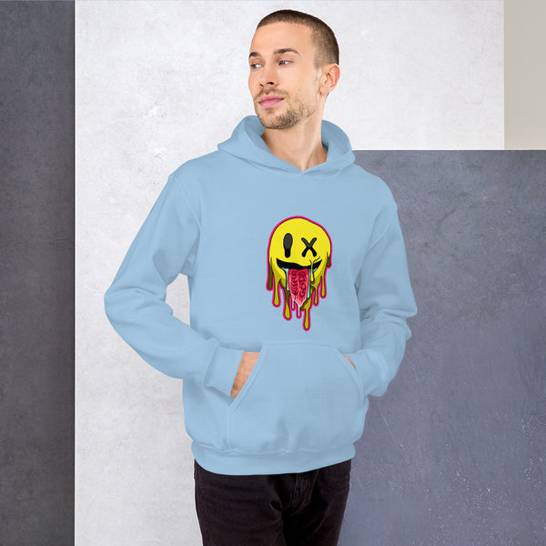 Hura Good Unisex Smiley Drip Hoodie