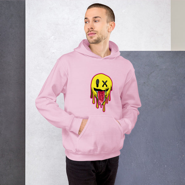 Hura Good Unisex Smiley Drip Hoodie