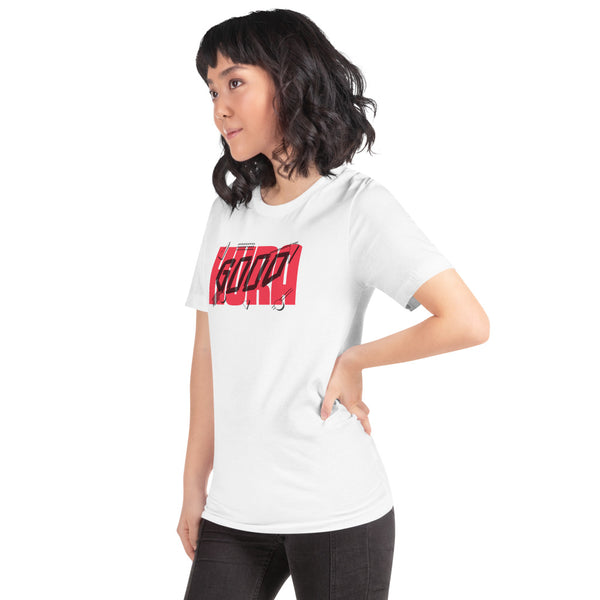 Hura Good Women's White T-Shirt Bold Red